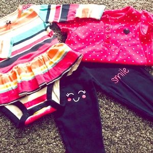 Bright 3 piece long sleeve smile set
